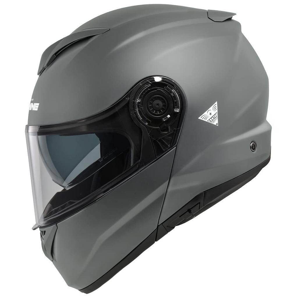 KOMINE FL System Helmet for Basalt M HK-171 Motorcycles, Grey,