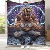 Art Rapper HIP HOP Star Cartoon Flannel Blanket,Ultra Soft Plush Throw for Home Bedroom Bed Sofa Cover Office Camping Picnic