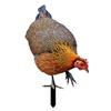 Realistic Acrylic Animal Yard Stake, 2D Flat Chicken Goose Bird Bunny Garden Sign for Pathway, Patio, Lawn Outdoor