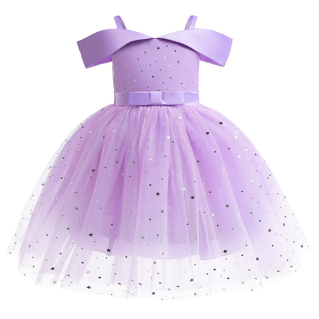 Baby Girl Frozen Elsa Princess 100% Polyester 3-8Y Dress