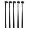 5PCS Plum Blossom Dermal Hammer Single End Black ABS Handle Stainless Steel for Industry