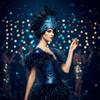 Stage Performance Showgirl Headband Brazilian Carnival Feather Headdress Hair Band  Carnival Events