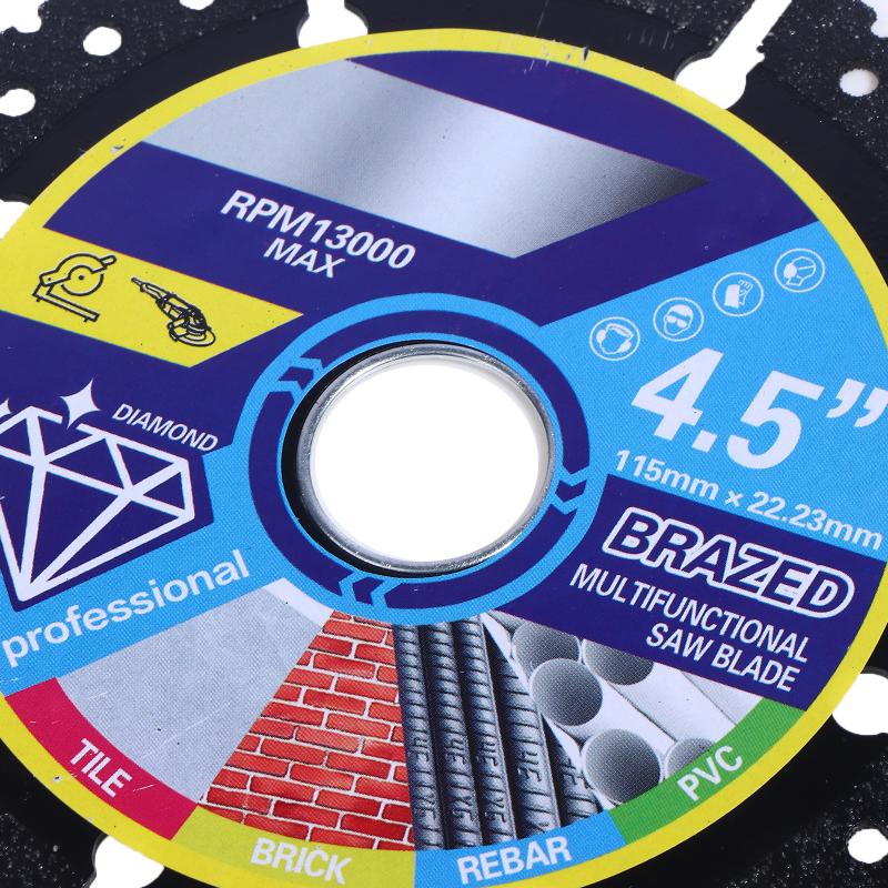 115Mm Metal Cutting Diamond Blades Angle Grinder Cutting Disc Grinding Wheel Tool For Steel Concrete Stone Marble Cutting