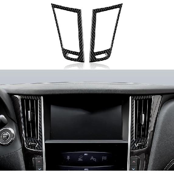 Car Sticker Carbon Fiber Interior Trim Cover for Infiniti Q50 2018-2024 QX50 -2024 Q60 2017- Decal Accessories