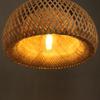 Bamboo Pendant lamo Retro Bamboo Weaving Chandeliers have base Black White Wood Restaurant Lighting Handmade Natural E27 Bulb