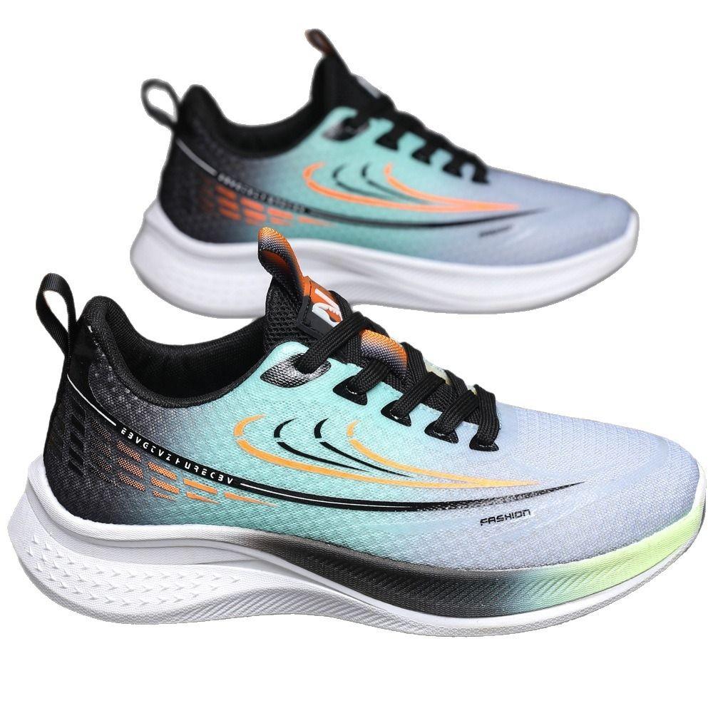 Sports and leisure shoes Flying woven breathable fashion versatile men's shoes spring and summer new student shoes running shoes