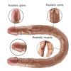 Dildo RUNYU Double Long Realistic Dildos Cock Vaginal Anal Plug Adult Products Penis For Women Sex Toys