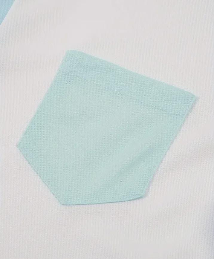 2024 Herren Sommer Poloshirt mit Kontrasttasche - Modischer Kurzarm-Style