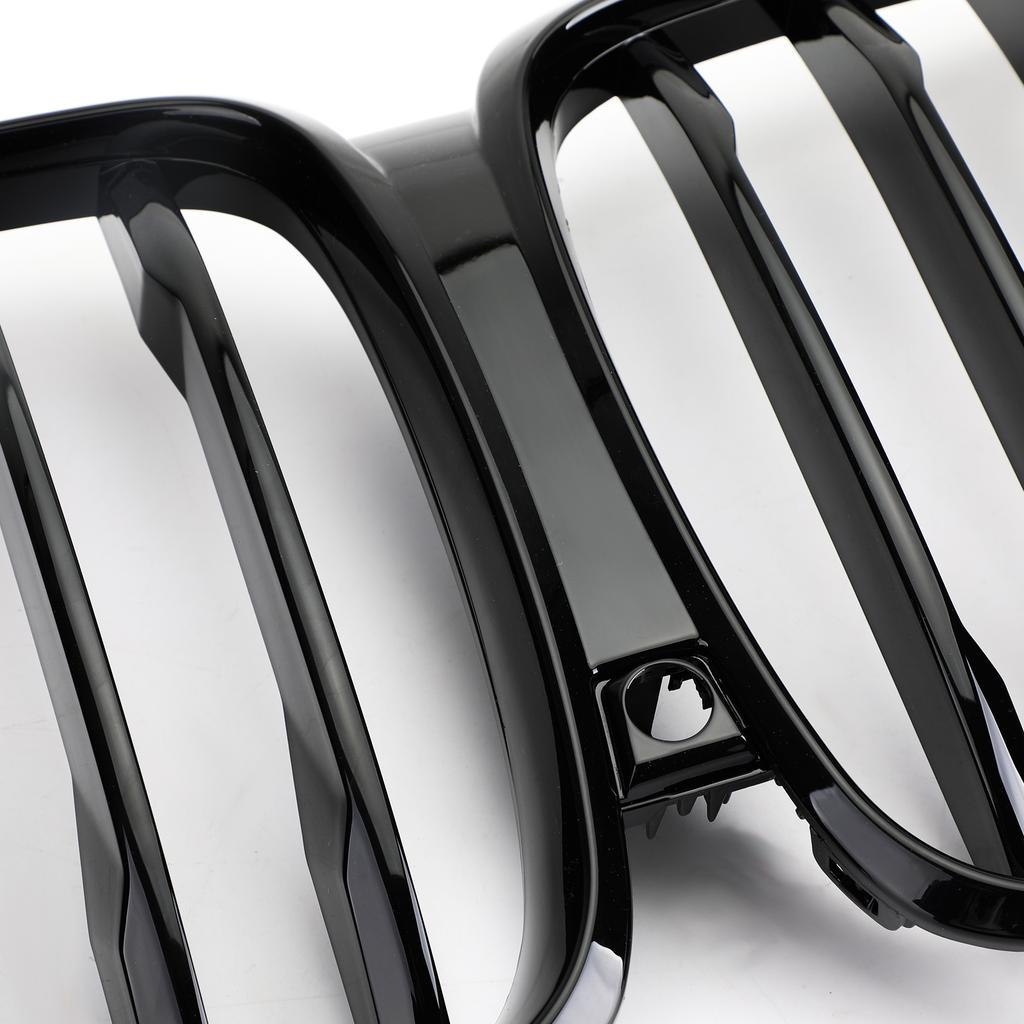 Glossy Gloss Black  Front Kidney Grill Grille Performance For 2019 BMW X5 G05