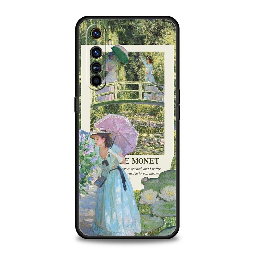 

Чехол для телефона Realme 12 11 10 9 8 5G 7 6 GT5 GT3 GT2 Pro Plus C21 C11 C25 C35 для Realme GT Neo 2 3 3T 5 Чехол Claude Monet Art Realme GT Neo 3