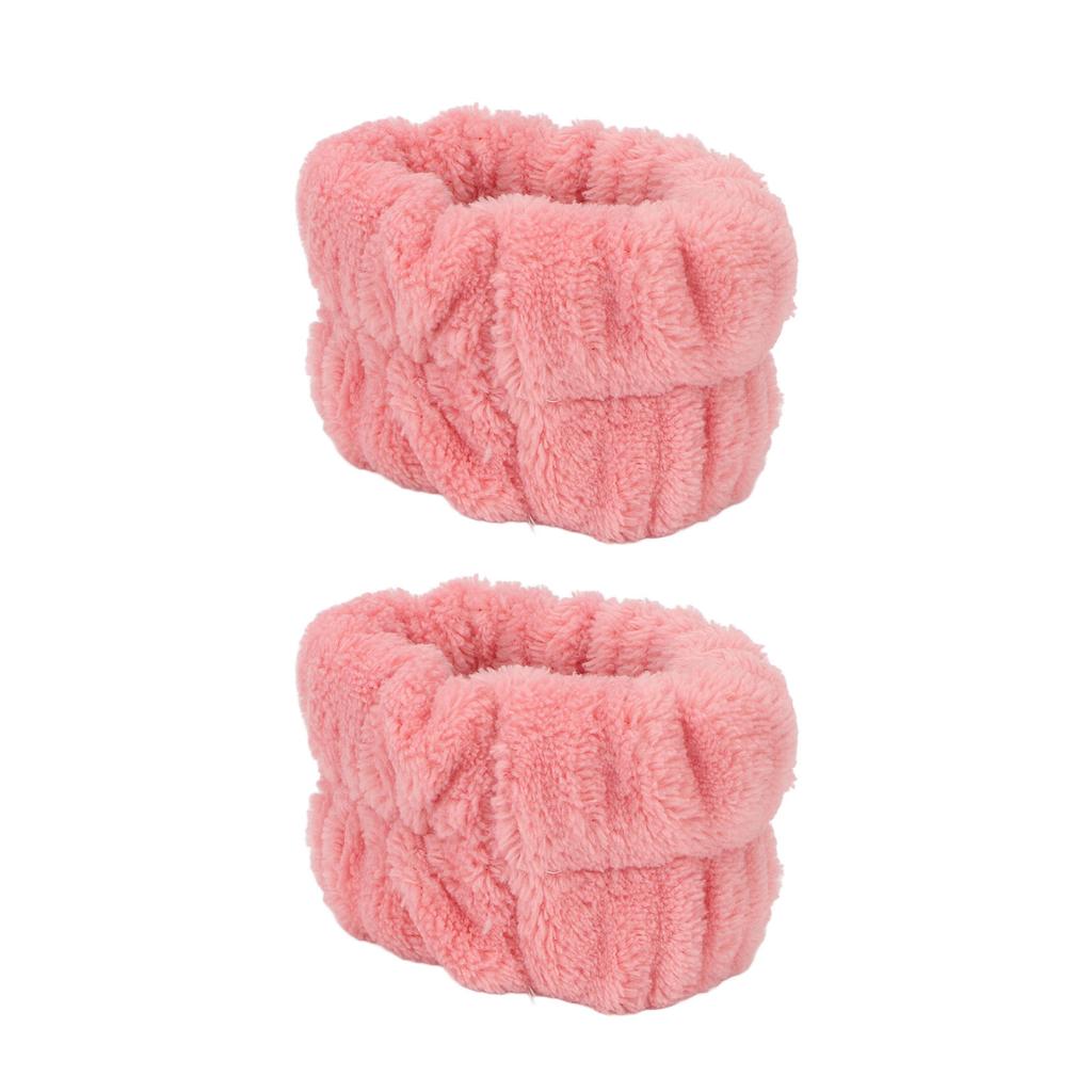 1 Pereche Brățări pentru Spălat Fața Absorbție Puternică a Apei Prietenoase cu Pielea Moi Culoare Pură Brățară pentru Femei