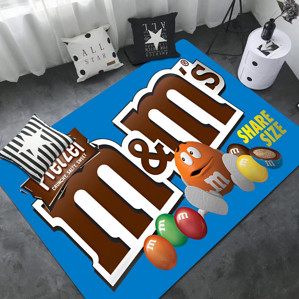 M Schokoladenbonbon Eingangstür-Matte Anti-Rutsch Wasser-absorbierend Langes Streifen-Kissen Schlafzimmer-Matte Toiletten-Teppich