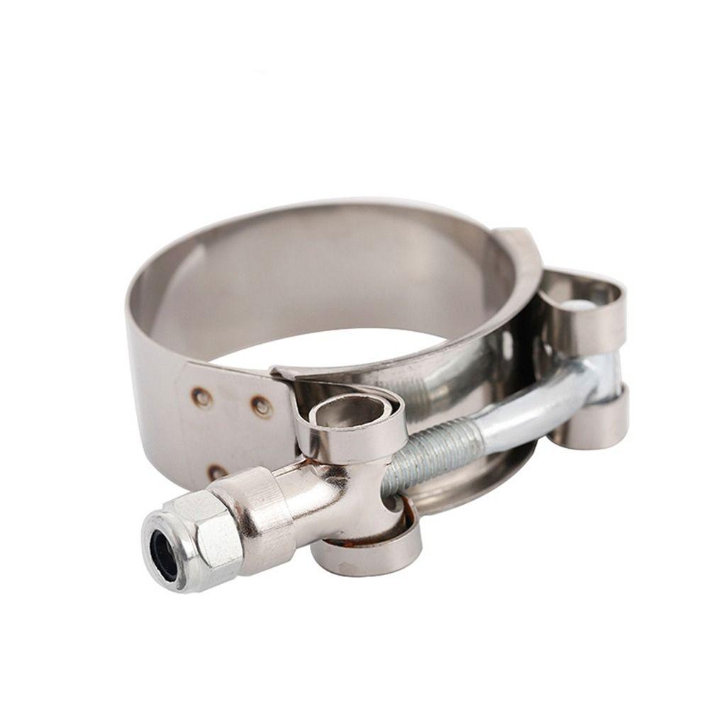 2PCS Stainless Steel Exhaust Clamp Clamp Range 43-49mm Coupler Steel Hose Clamps  1.5" Hose ID