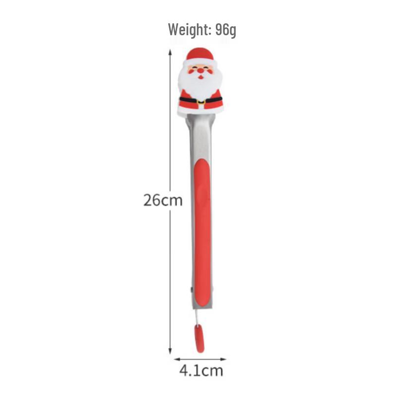 Zhizhou Creative Christmas Silicone Food Tongs Set