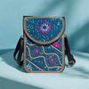 Women's Small Crossbody Cell Phone Bag Boho-Style Colorful Beaded Purse Wallet with Handmade Patterns Lightweight Cell Phone Shoulder Bag for Women