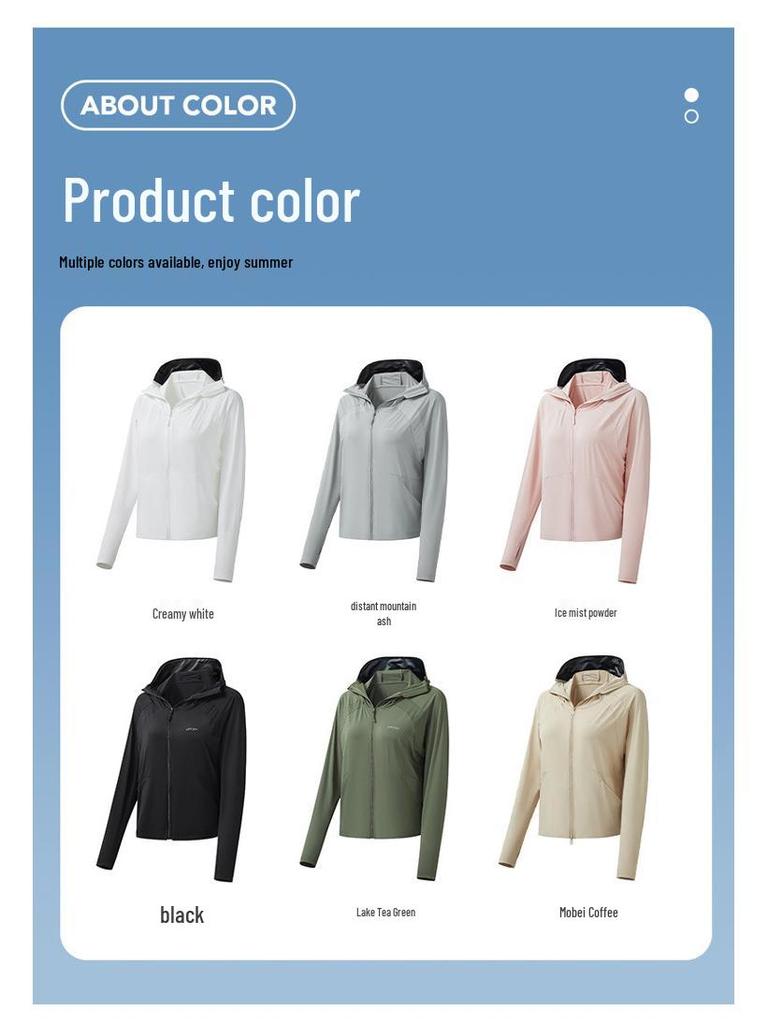 Jiao Xia Eisseide Damen Sonnenschutzkleidung: Atmungsaktiv, UV-blockierend, Schnelltrocknend, Kühlend mit großer Krempe für den Sommer.