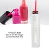 10 Stück Leere Lipgloss-Tuben Transparent Auslaufsicher Nachfüllbare Lipglanzflasche für Lippenkosmetik 2ml
