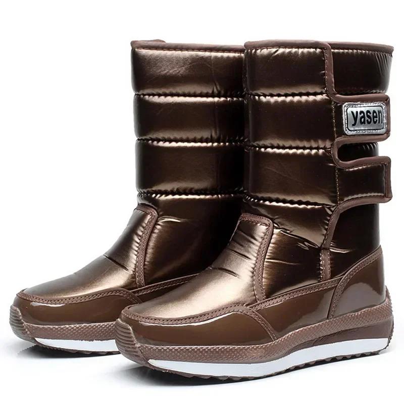 -40° Tieni Caldo Stivali per Coppie Stivali da Neve da Donna Stivale Alto Invernale 2026 Ispessito Peluche Impermeabile Antiscivolo Scarpe con Plateau Stivali da Uomo