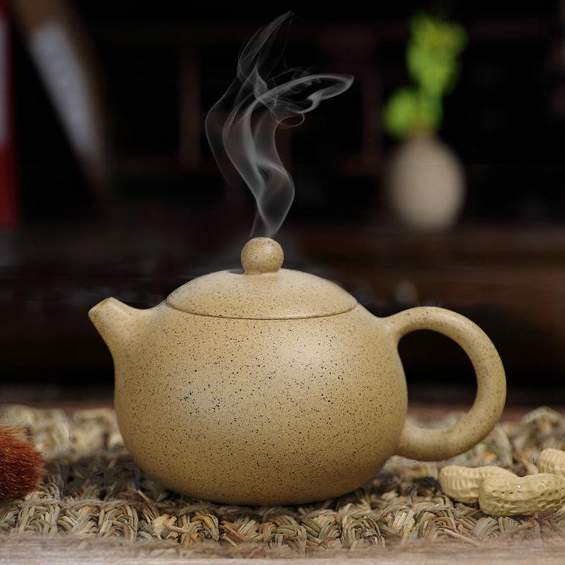 

250ml Boutique Yixing Purple Clay Teapots Handmade Xishi Pot Raw Ore Gingili Section Mud Kettle With Filter Chinese Zisha Teaset