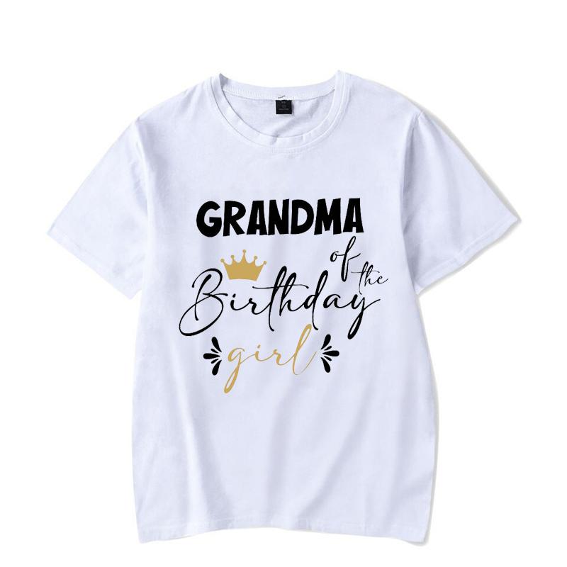 Personalized Family Birthday Group Outfits Party T-shirts Birthday Girl Matching Children Clothing T-shirts Set Family Tee Tops