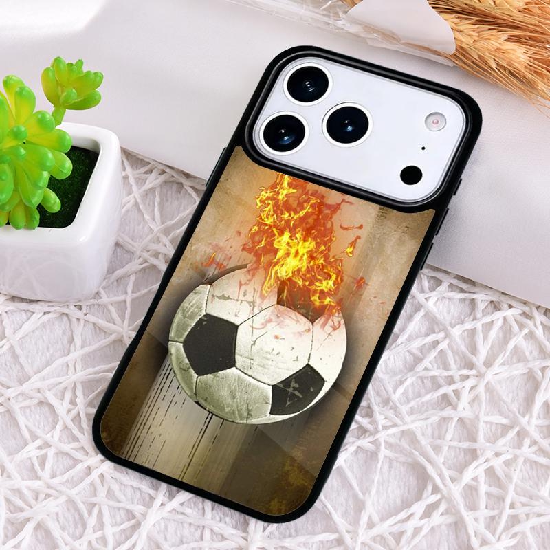 Soccer Ball Football Futbol Shockproof Phone Case for iPhone 17 Air 16e 15 11 12 14 13 Pro Max Cover Coque