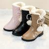 Snow Boots Girls Winter Thick Warm Princess Short Boots Older Girls Easy On Thick Warm Snow Boots Little Girls