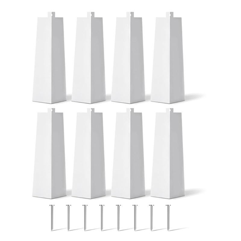 Aluminum Corner Trim Aluminum Corner Caps set Wall Corner Shields set Strong & Weather resistant for Wall Protections