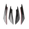 Evo Style Car Wind Knife Body Spoiler Canards Valence 4pcs Universal Auto Front Bumper Lip Decoration Diffuser Splitter