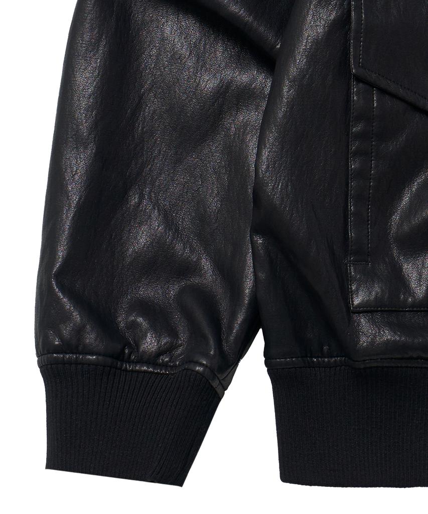 Idws Misty Leather Blouson Black