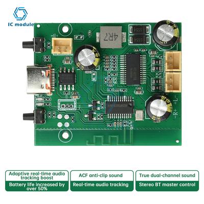 DC5V/3.7V TWS Stereo Bluetooth Amplifier Board 2*10W Dual Channel Stereo Audio Power Amplifier Board