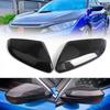 2x Rear Carbon Fiber Rearview Mirror Cover Cap for Honda Civic Sedan Coupe 16-21