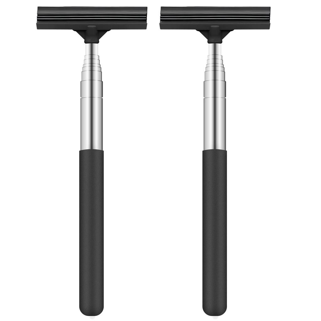 2PCS Retractable Car Wing Mirror Squeegee Foldable Portable Cleaning Tool Suitable for Window Windshields & Shower Doors