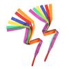 Ribbons Rainbow Streamers Hand Held Rhythmic Gymnastics Dance Fun Adults Kids Girls Sensory Development Toys Party Favors
