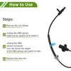 No.57450TX4A01 ABS Wheel Speed Sensor for Acura RDX 2013-2018 V6 3.5L Sport Utility Front Right ABS Sensor Anti-Lock Braking System Sensor 1 Pc