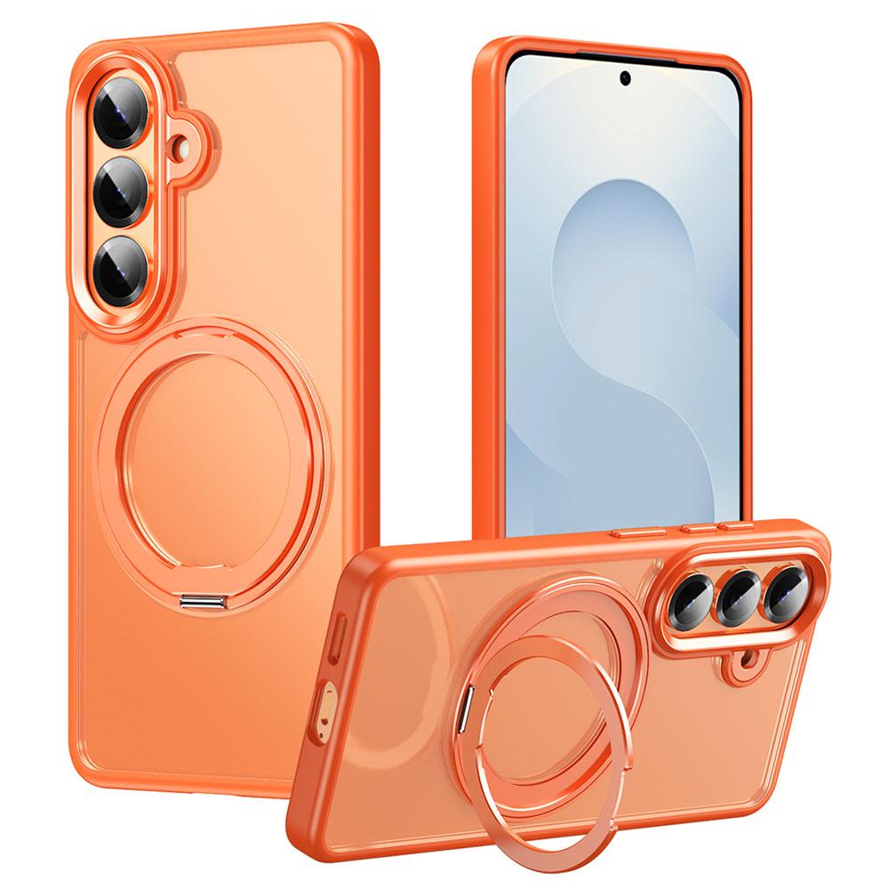 Для Samsung Galaxy S26 / S26 Pro Магнитный чехол ТПУ + Акрил + Металлическая подставка Матовая крышка телефона