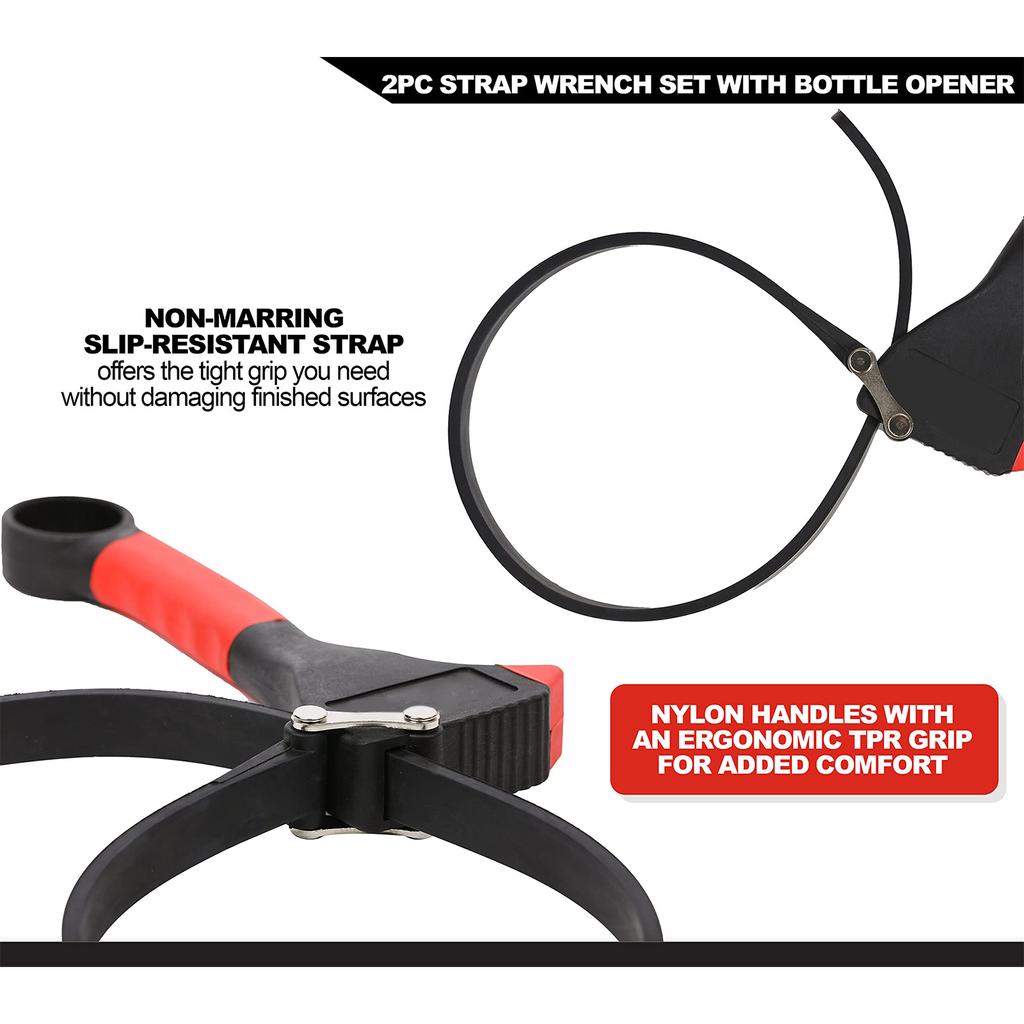Oil Filter Wrench Adjustable Strap Opener Belt Wrench Oil Filter Chain Oil Filter Puller Strap Spanner