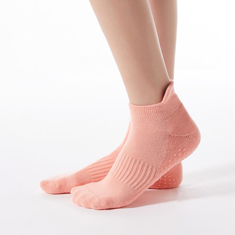 Women Yoga Socks Professional Sport Thick Cushion Non-slip Compression Cotton Ballet Dance Floor Ankle Sock