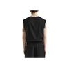Zara Solid Color Round Neck Sleeveless T-Shirt Men Tops Black 7545348-800