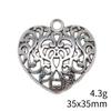Christmas Decorations Charms Jewelry Gothic Style Peach Heart Charms Pendant Items Craft Pendants