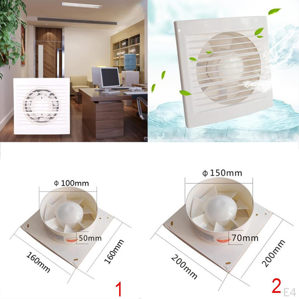 School HAVC -6inch Ventilation Extractor Exhaust Fan Blower- Kitchen Bathroom Window Ceiling Wall