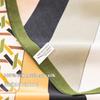 Simple commuter versatile  70cm small square scarf, colored geometric line printed mulberry silk scarf