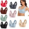 Soutien-gorge Bandeau de Sport Push-up Sans Couture Grande Taille en Soie Glacée