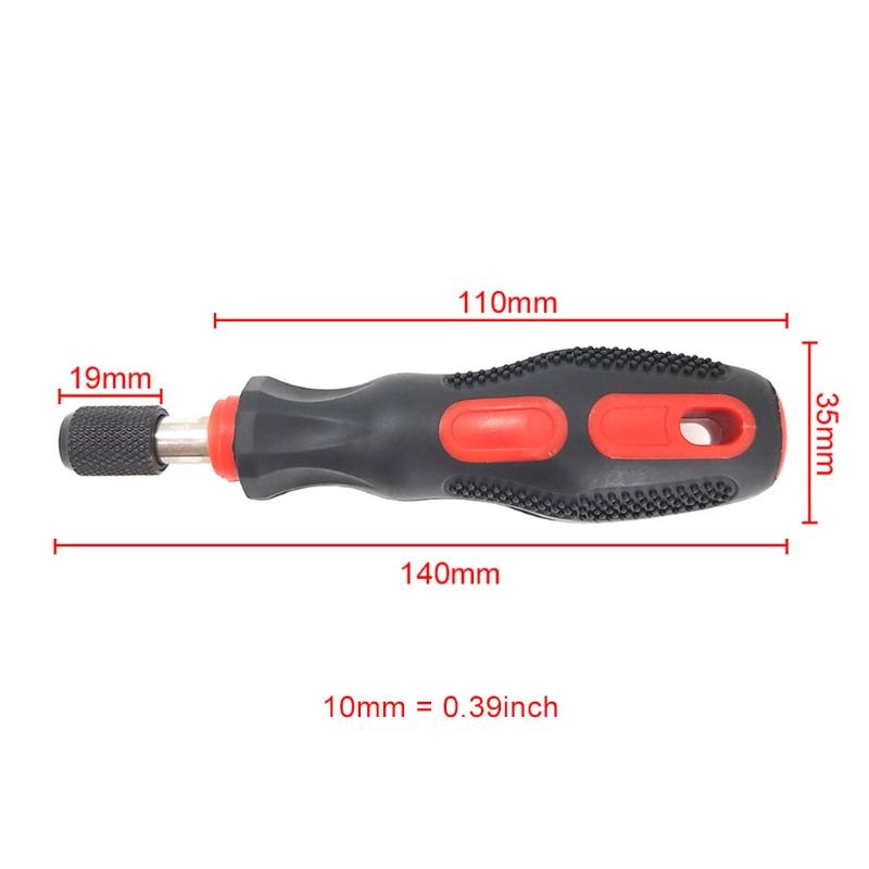 Compact Screwdriver Bit Metal & Plastic Self Screwdriver Holding Tool PP Handle 1/4"/6.35mm Quick Release Handle Tool
