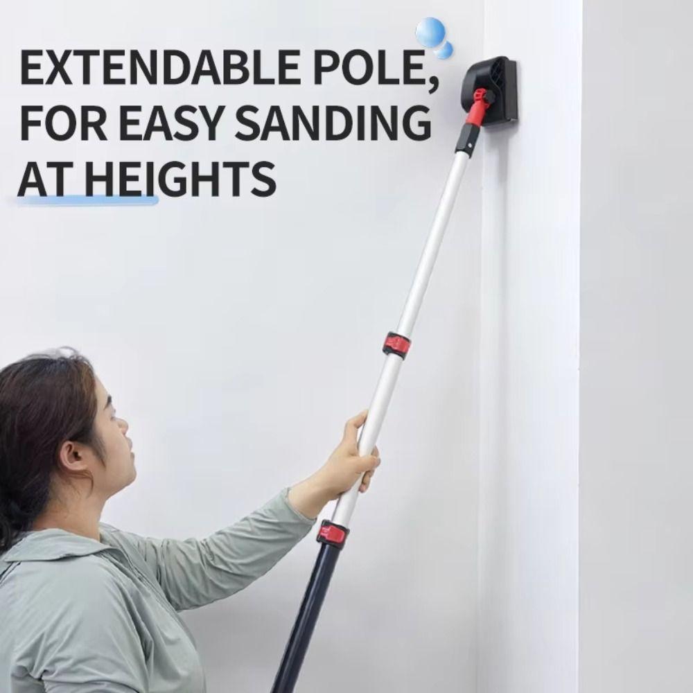 Aluminum Telescopic Pole Wall Sanding Frame Plaster Surface Polisher Putty Sanding