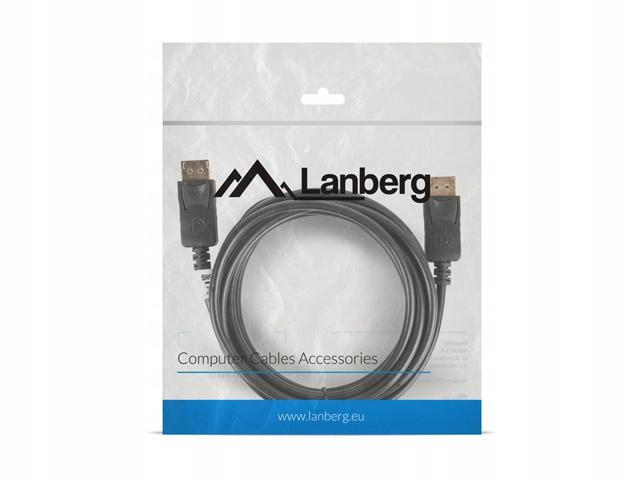 Kabel DisplayPort Lanberg M/M 3m 4K v1.2 czarny