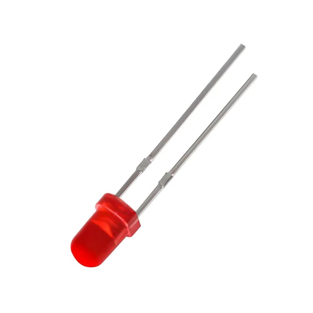 50PCS 3MM LED Diode F3 Ultra Bright Bulb Lamps White Red Yellow Blue Green Light Emitting Diodes Electronic Components Diy Kit
