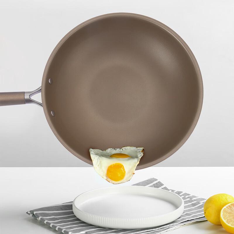 ZISIZ Titanium Non-Stick Wok & Soup Pot