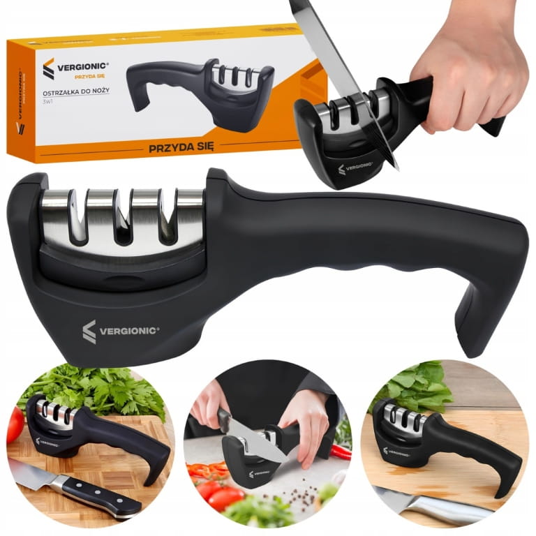 3-in-1 Kitchen Knife Sharpener Whetstone