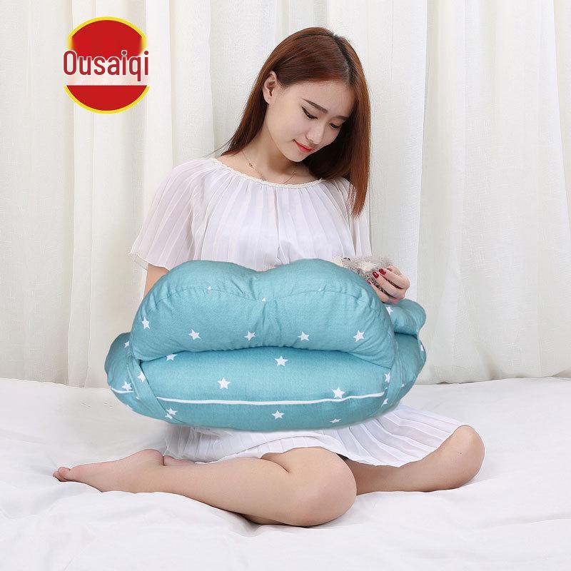 Crystal Velvet U-Shaped Pregnancy Pillow for Abdominal, Waist, and Leg Support