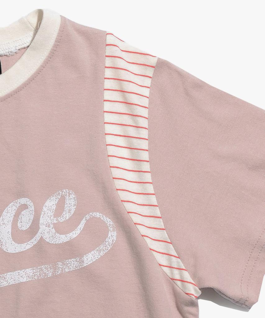 PEACE MAKER Piece Authentic Crop Tee (Pink)